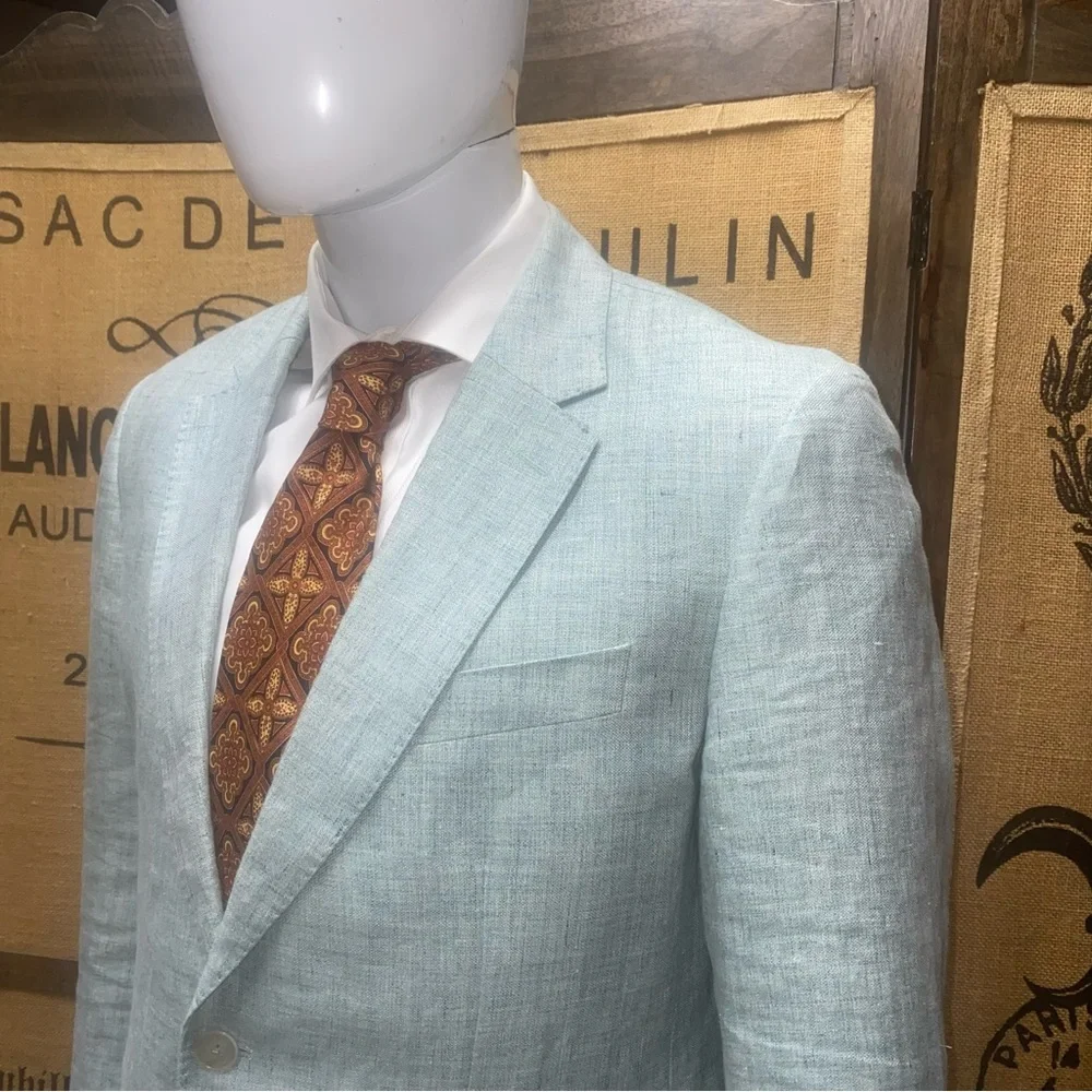 Hackett London Linen Hopsack Blazer, 42R